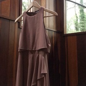 Light mauve semi formal gown